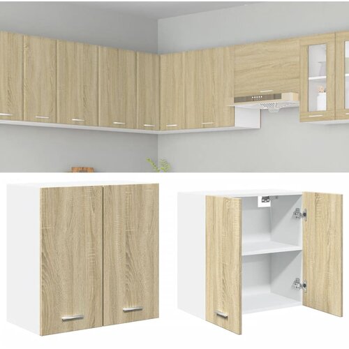 vidaXL Viseča omarica sonoma hrast 60x31x60 cm iverna plošča Cene