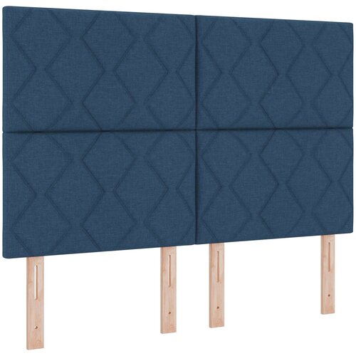  Boxspring krevet s madracem Plava 140 x 190 cm Tkanina Slike
