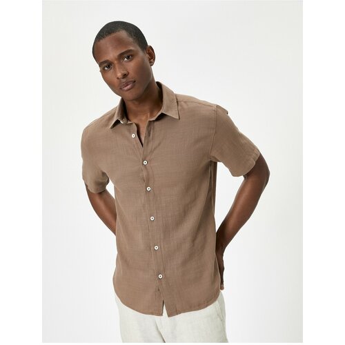 Koton Summer Shirt Short Sleeve Classic Collar Buttoned Cotton Slike