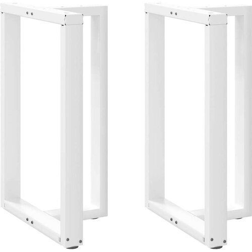  Noge za barski stol T-oblika 2 kom bijele 60x35x(90-91)cm čelik Slike