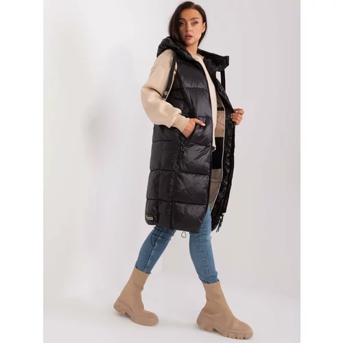 Fashion Hunters Women's black insulated vest SUBLEVEL