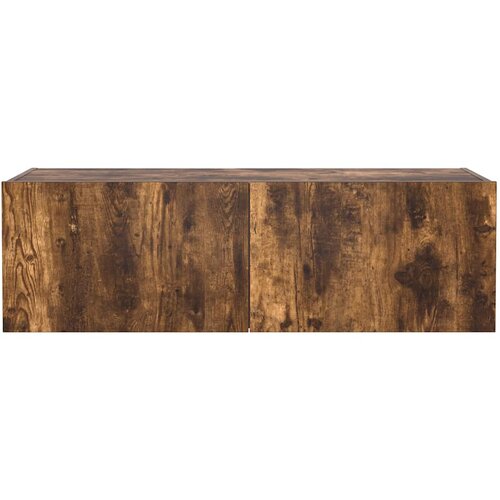  Zidni TV ormarić s LED svjetlima boja hrasta 100 x 35 x 31 cm Slike