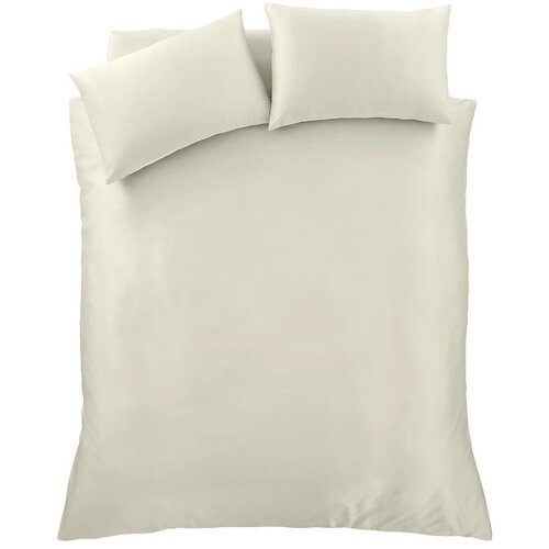 Catherine Lansfield Bež satenska posteljina za bračni krevet/za produženi krevet 230x220 cm Silky Soft &amp;ndash; Slike