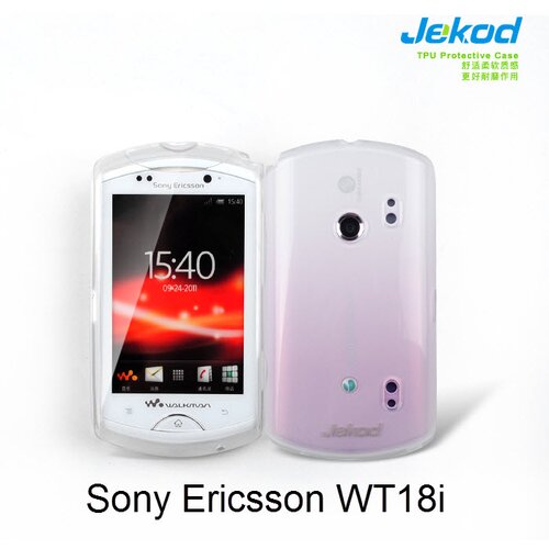  Gumijasti / gel etui Jekod za Sony Ericsson WT18i - beli Cene