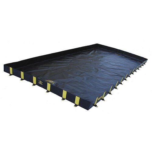 Justrite Zložljiva kadica Rigid-Lock QuickBerm® XT, za pogosto zapeljevanje čezenj, DxŠ 15,2 x 3,7 m Cene