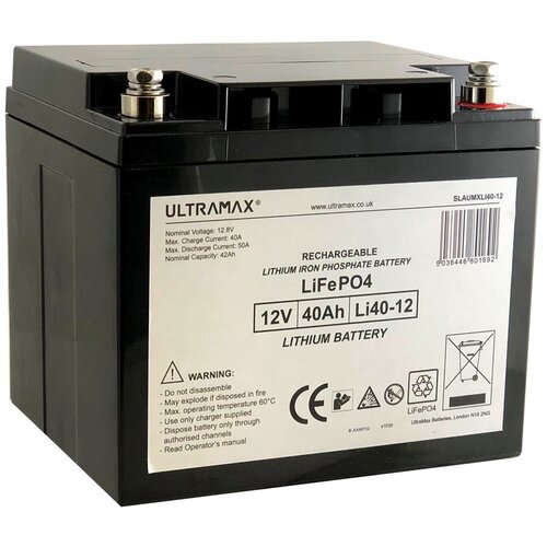 Ultramax LiFePO4 visoko zmogljiv globoko ciklični akumulator LFP 12v 42h, (21313880) Slike