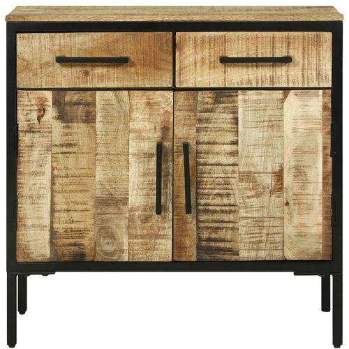  Kreveta s ladicama 70 x 35 x 70 cm Čvrsto drvo manga - 70 x 35 x 70 cm 2 vrata i 2 ladice Slike