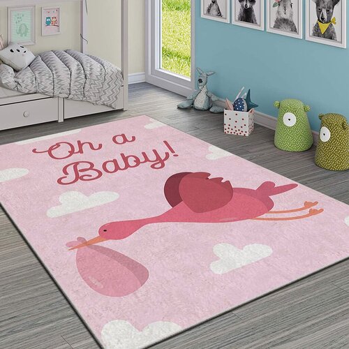 Conceptum Hypnose Tepih Hmı Kdc-90, Pravougaoni, 100x180 cm, Roze Cene