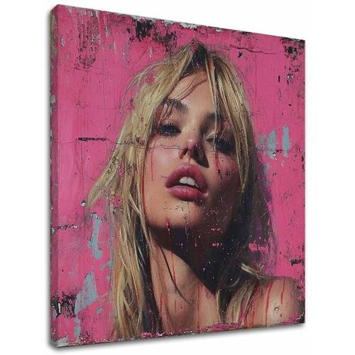  Slika Blonde beauti - Pink Barbie | 100% originalni kućni farbani akril Cene