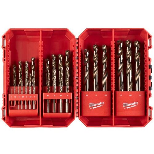 Milwaukee HSS-G Metal Cobalt vrta vsak komplet 25 kosov 1-13 mm, (21084247) Cene
