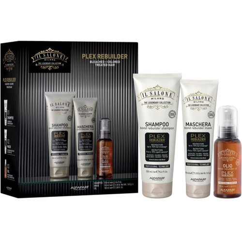 ALFAPARF MILANO Il Salone Milano Plex Rebuilder Kit poklon set za izbijeljenu, obojenu i kemijski tretiranu kosu Slike