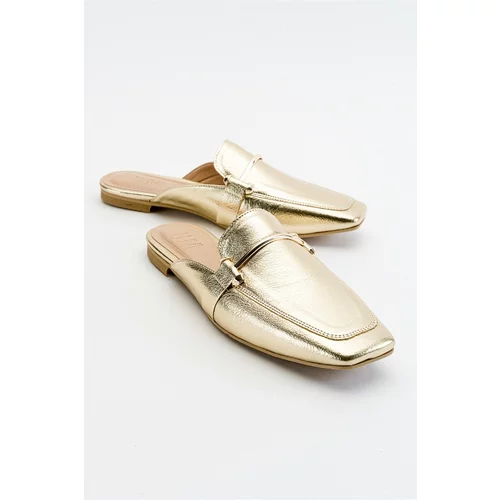 LuviShoes Ronda Gold Women's Slippers