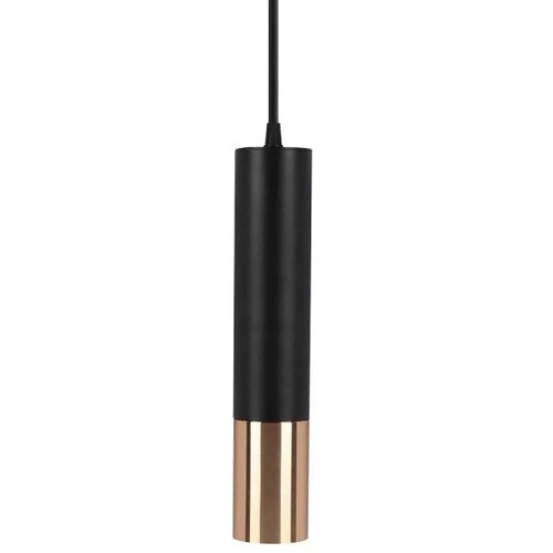  Luster na sajli 1xGU10/35W/230V 30 cm crna/zlatna Slike