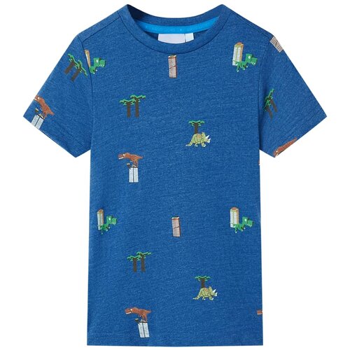 vidaXL Dječja majica tamnoplava prošarana 116 Cijene