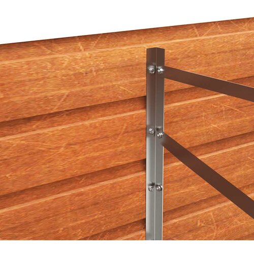  Povi&amp;scaron;ena vrtna gredica boja hrđe 320 x 80 x 77 cm čelik COR-TEN Slike