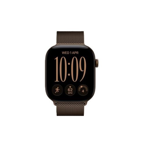 Apple watch series 12 gps 46mm dark bronze aluminium case with dark bronze milanese loop - m/l (MKD84WF/A) Cene