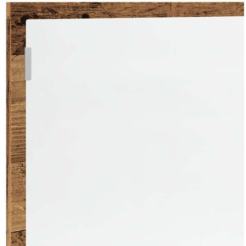 VidaXL LED kupaonsko ogledalo staro drvo 100x8,5x37 cm Slike