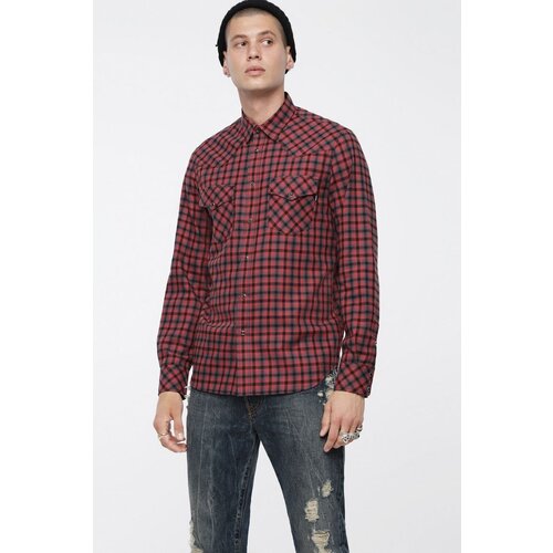 Diesel Shirt - SEASTLONGD SHIRT burgundy Slike