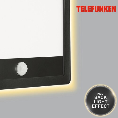 Lesnina XXXL Telefunken 313805TF-LED Spoljna svetiljka sa senzorom LED/15W/230V IP44 Slike