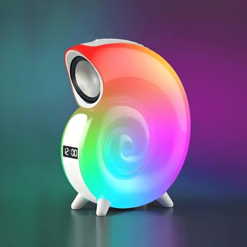 Prosto STONA LED RGB PUNJIVA LAMPA SA BLUETOOTH ZVUČNIKOM ŠKOLJKA BELA MINI Cene