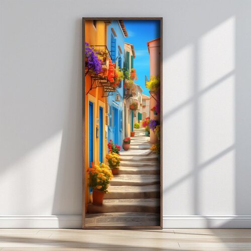 WALLXPERT FAH011-120 Multicolor Decorative Framed MDF Painting Cene