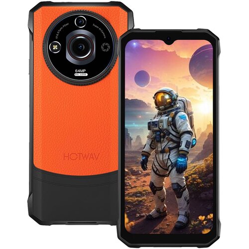 Hotwav T7 Pro 12/256GB, oranžna pametni robustni telefon Android 13，6280mAh 64MP+8MP, (21591252) Cene