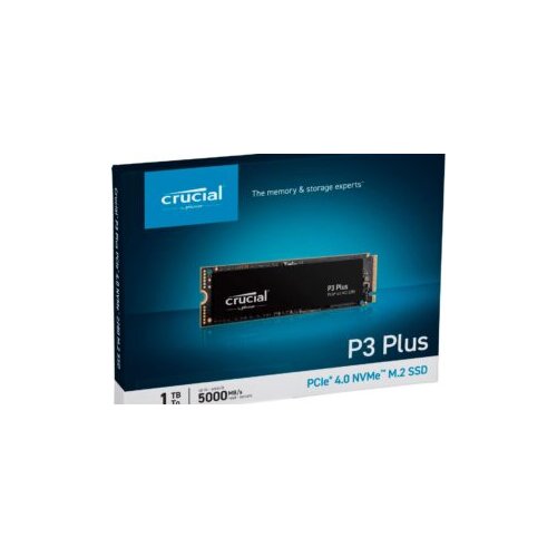 Crucial SSD disk P3 Plus 1TB NVMe3, 5000/3600 MB/s, PCIe Gen 4 x4 Cijene