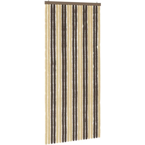 vidaXL Zaslon proti insektom Chenille Temno rjava in bež 90 x 200 cm, (5000247026) Cene