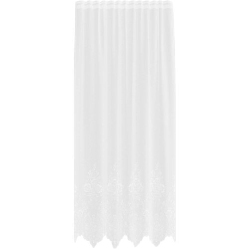  Čipkasta zavjesa sa zavjesama Bijelo 245x150cm Poliester Slike