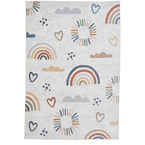 Think Rugs Krem dječji tepih 120x170 cm Vida Kids Rainbow –