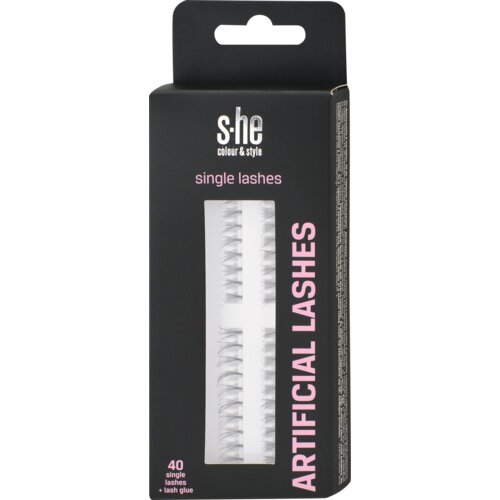 s-he colour&style single lashes - Veštačke trepavice 1 kom Cene