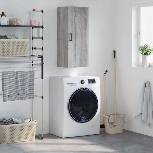 vidaXL Stenska omarica siva sonoma 34,5x34x90 cm Cene