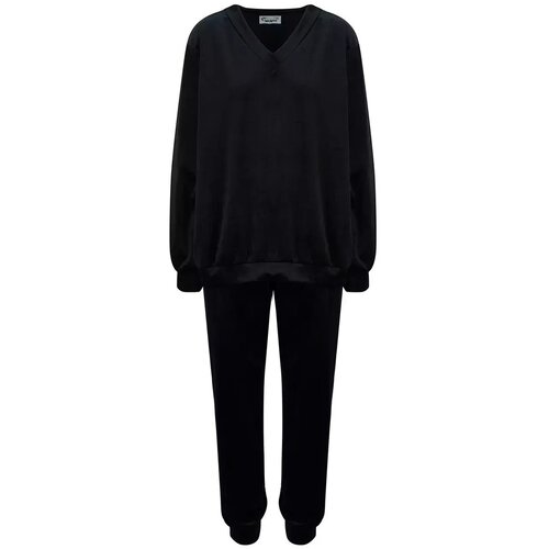 Pri Tracksuit set sweatshirt pants smooth velor Slike