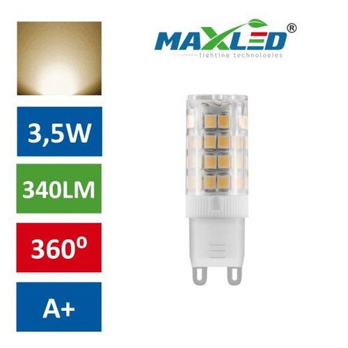 MAX-LED LED žarnica - sijalka G9 3,5W (25W) toplo bela 3000K Cene