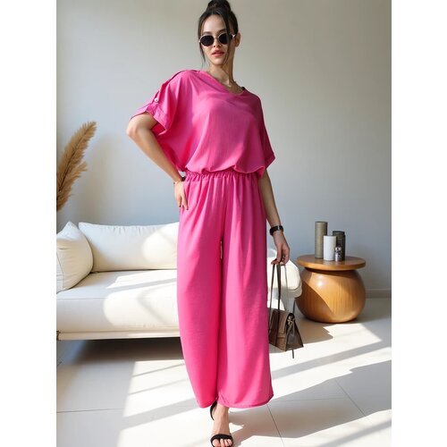 Resti Women's casual set with a short-sleeve blouse and wide trousers Cijene
