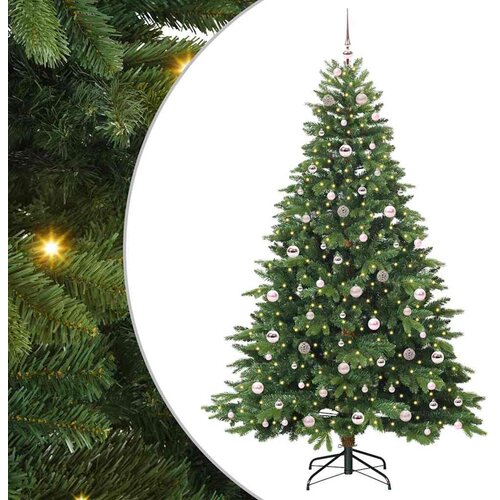 vidaXL Umestno božično drevo med 300 LED Zelena 210 cm PE in PVC, (5000067252) Cene