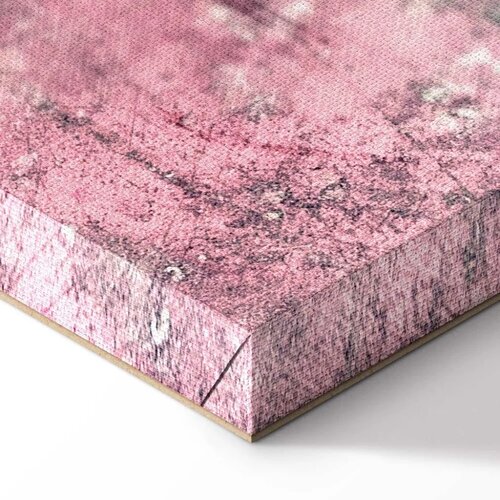  Slika - Figure on Pink Background (1-part) - Female Silhouette in Marble 40x60 Akustična Slike