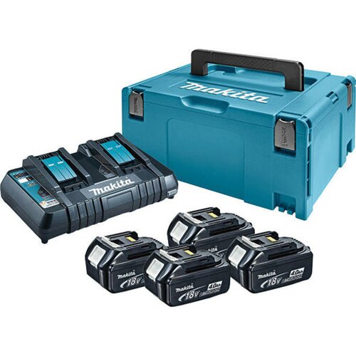 Makita set baterija za akumulatorski alat BL1840Bx4, DC18RD 197503-4 Cene
