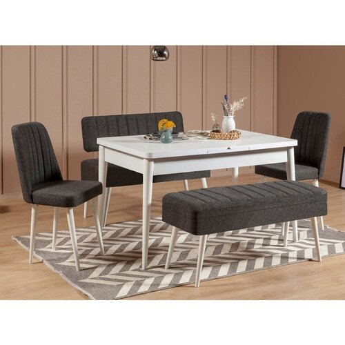  Trpezarijski set vina 1053 4 anthracitewhite Cene