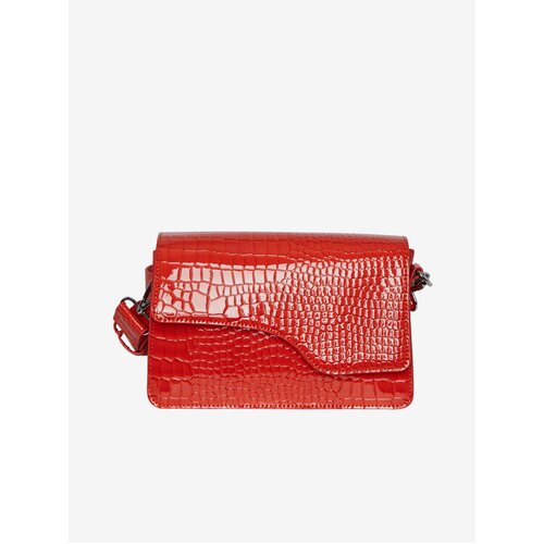 Pieces Red Women's Crossbody Handbag with Crocodile Pattern Bunna - Women Cene