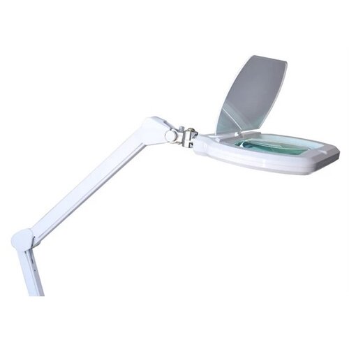  LED prigu&amp;scaron;iva stona lampa sa lupom LED/12W/230V bela Slike