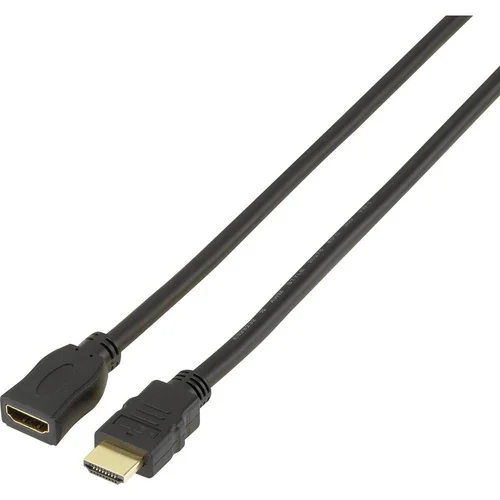 SpeaKa Professional HDMI produžni kabel [1x HDMI-utikač 1x HDMI-utikač] 1 m crn