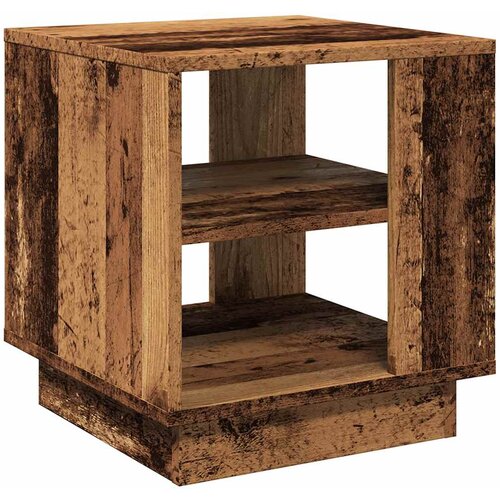 Maison Chic Kava miza - kavna mizica - Nizka mizica Old Wood 40x40x43 cm Inženirski les, (21753725) Slike