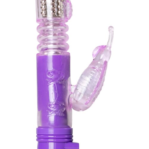 EasyToys - Vibe Collection Rabbit vibrator Easytoys Butterfly, vijoličen Slike
