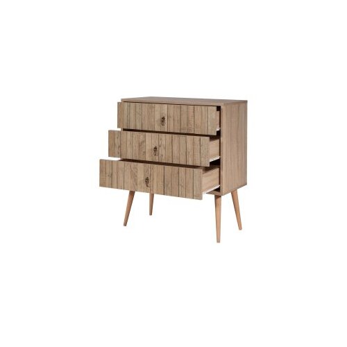  Komoda Trio 80x90x40cm Hrast Slike