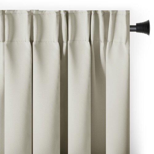 Restilo Kremno bela zatemnitvena izolacijska zavesa 140x245 cm Pleat &amp;ndash; Slike