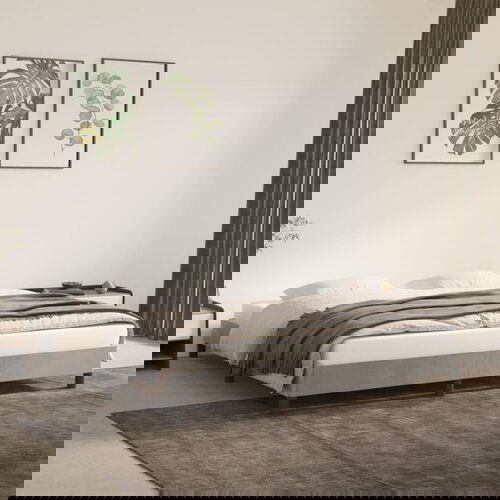 VidaXL Okvir za krevet svjetlosivi 160 x 200 cm bar&amp;scaron;unasti Slike