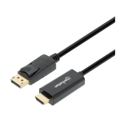 Manhattan HDMI priključni kabel 180.00 cm 152679 crna [1x muški konektor displayport - 1x muški konektor HDMI]