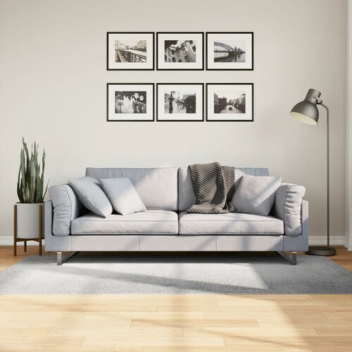 VidaXL Tepih IZA kratka vlakna skandinavski izgled sivi 100x200 cm Slike