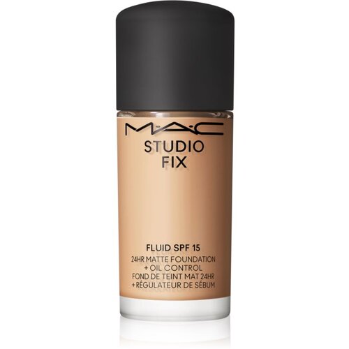 MAC Cosmetics Studio Fix Fluid SPF 15 24HR Matte Foundation + Oil Control Mini matirajoči tekoči puder SPF 15 odtenek NW15 15 ml Slike
